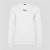 SWEATER  BE LUCKY AND FIND LOVE WHITE (XL)