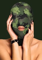 Mask With Mouth Opening - Army Theme - Green - Masks