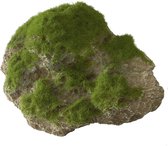Aqua Della - Aquariumdecoratie - Vissen - Moss Stone With Suction Cup L - 17x11x13,5cm - 1st