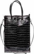Zebra Trends Natural Bag Rosa XL Croco Black