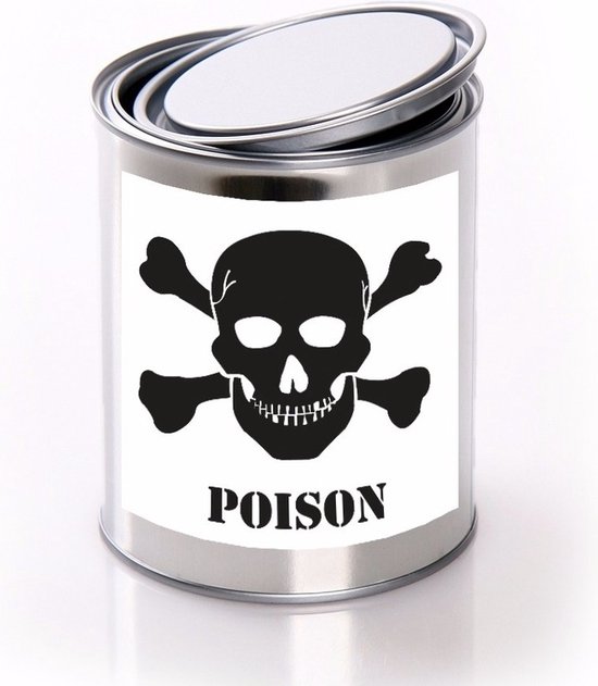 Blik met gif / poison