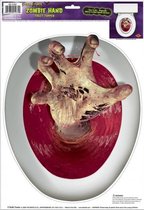Halloween WC bril sticker zombie hand
