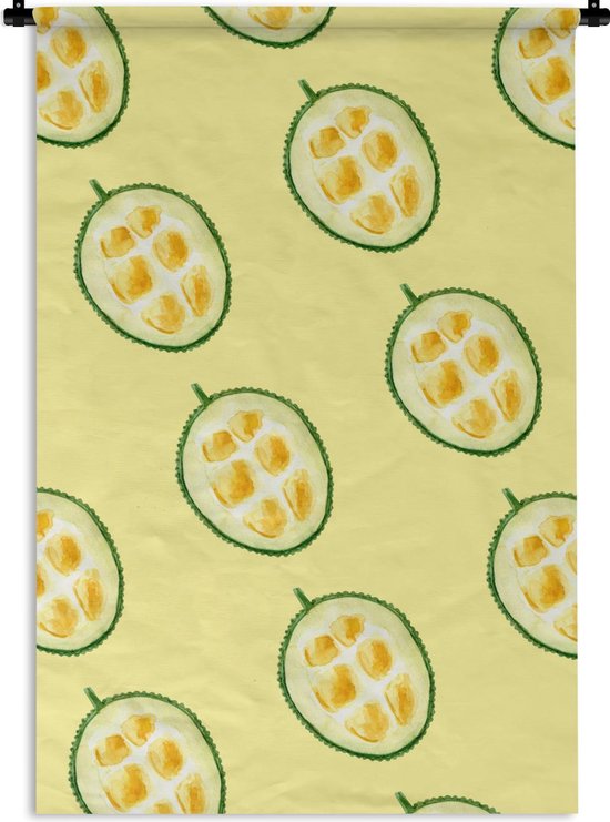 Wandkleed - Wanddoek - Citrus - Fruit - Patronen - 90x135 cm - Wandtapijt