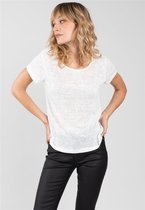 DEELUXE T-shirt met glitter effectGLITTER Off White