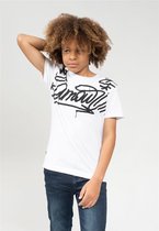 DEELUXE T-shirt met graffitiprintLIEBE White