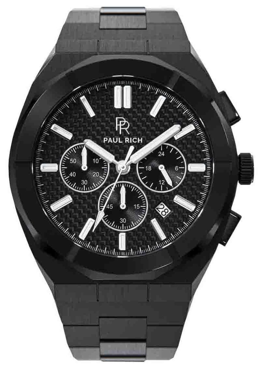 Paul Rich Motorsport Carbon Fiber Black MCF01 horloge 45 mm