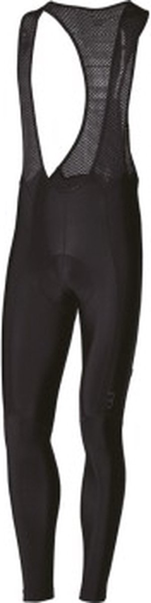 BBB Cycling Quadra Lange Fietsbroek Heren met Zeem en Bretels - Thermo Wielrenbroek - Fiets Broek - Zwart - Maat XL - BBW-184