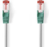 CAT6-kabel | RJ45 Male | RJ45 Male | SF/UTP | 3.00 m | Rond | PVC | Grijs | Polybag