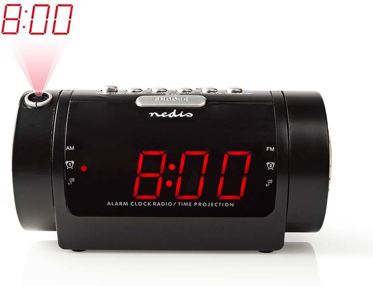 NEDIS CLAR005BK Wekker radio
