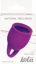 Menstruatiecup - 1 stuks (15 ML) - Medisch silicone - tot 12 uur bescherming - Maat S - Natural Wellness - Tulip - Paars