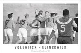 Walljar - Volewijck - Elinckwijk '61 - Zwart wit poster met lijst