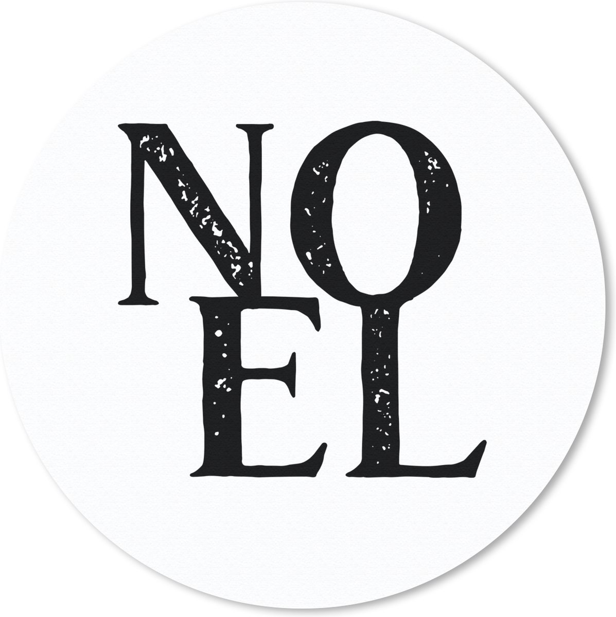 Muismat rond 30x30 cm - Mousepad Kerst - Quotes - Noel - Spreuken - Ronde muismatten
