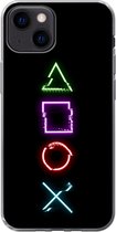 Geschikt voor iPhone 13 mini hoesje - Gaming - Controller - Neon - Siliconen Telefoonhoesje