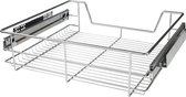 Opbergrek - Keukenrek - Kruidenrek - Set van 3 - Staal - 60 x 60 x 60 cm - Zilver
