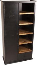 Tv meubel - opbergkast maximore small - zwart - 98x42x196