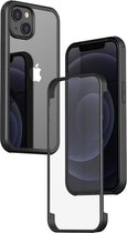 Valenta - Bumper Hoesje - Full Cover - Tempered Glass - Zwart - iPhone 13