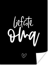 Affiche Chère grand-mère - Citations - Grand-mère - Proverbes - 60x80 cm