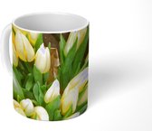 Mok - Boeket van gele tulpen - 350 ML - Beker