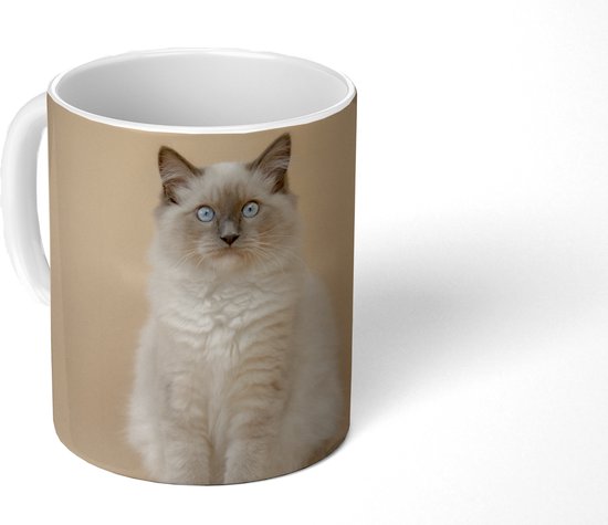 De Siamese kat, een prachtige kat met een uniek karakter. 5 Mok - Koffiemok - Kat - Siamees - Portret - Meisjes - Kinderen - Jongens - Kids - Mokken - 350 ML - Beker - Koffiemokken - Theemok