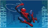 Marvel Vloerkleed Spider-man Jongens 40 X 60 Cm Blauw/rood