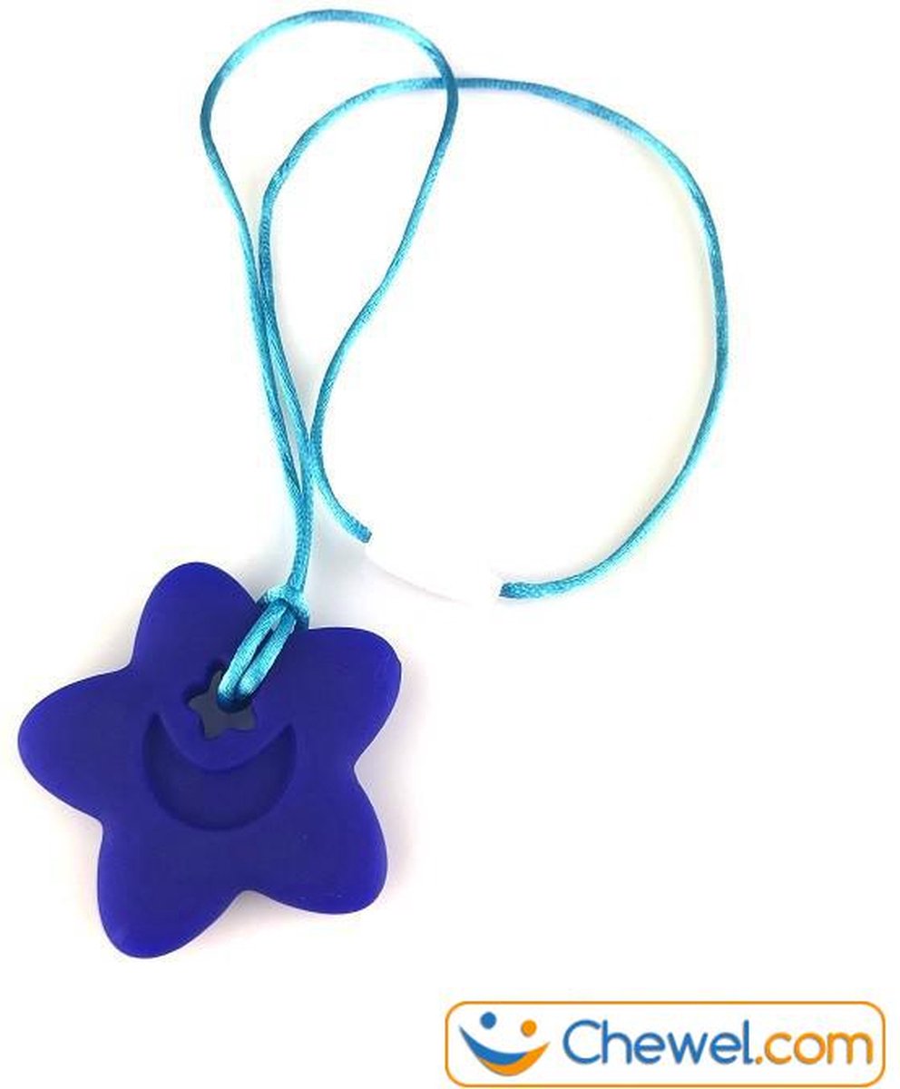 Bijtketting Kauwketting | Ster met maantje | 4 kleuren | Roze | Chewel ® — afbeelding 7