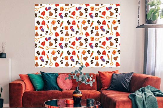 Affiche décoration Sinterklaas - Sinterklaas - 160x120 cm XXL - Décoration Sinterklaas - Chambre d'enfant