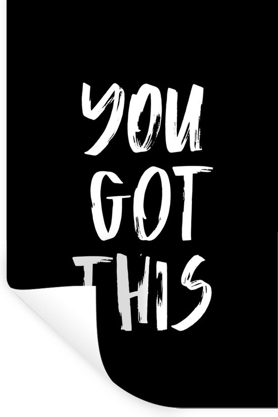 Stickers muraux - Film autocollant - Citations - You got this - Dictons - 80x120 cm - Film adhésif - Stickers muraux Chambre d'enfant - Papier peint autocollant