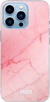 6F hoesje - geschikt voor iPhone 13 Pro Max - Transparant TPU Case - Coral Marble #ffffff