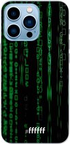 6F hoesje - geschikt voor iPhone 13 Pro - Transparant TPU Case - Hacking The Matrix #ffffff