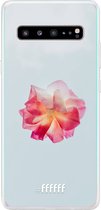 6F hoesje - geschikt voor Samsung Galaxy S10 5G -  Transparant TPU Case - Rouge Floweret #ffffff