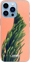 6F hoesje - geschikt voor iPhone 13 Pro - Transparant TPU Case - Waving Plant #ffffff