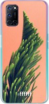 6F hoesje - geschikt voor OPPO A72 -  Transparant TPU Case - Waving Plant #ffffff