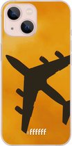 6F hoesje - geschikt voor iPhone 13 Mini -  Transparant TPU Case - Aeroplane #ffffff