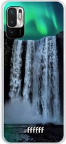 6F hoesje - geschikt voor Xiaomi Redmi Note 10 5G -  Transparant TPU Case - Waterfall Polar Lights #ffffff