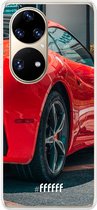 6F hoesje - geschikt voor Huawei P50 Pro -  Transparant TPU Case - Ferrari #ffffff