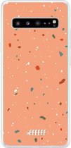 6F hoesje - geschikt voor Samsung Galaxy S10 5G -  Transparant TPU Case - Terrazzo N°10 #ffffff