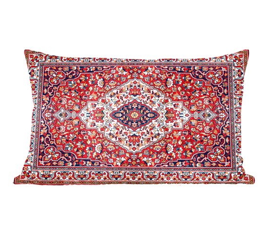 Sierkussens - Kussentjes Woonkamer - 50x30 cm - Perzisch Tapijt - Vloerkleed - Patronen - Rood