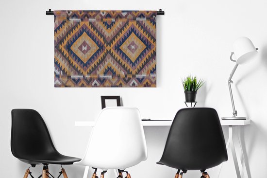 Tapisserie - Tissu Mural - Tapisserie Persane - Motifs - Oranje - 90x67,5 cm - Tapisserie