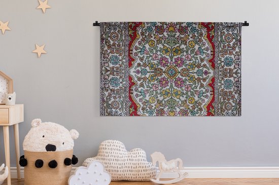 Tapisserie - Tissu Mural - Tapisserie Persane - Tapis - Motifs - Couleurs - 150x100 cm - Tapisserie