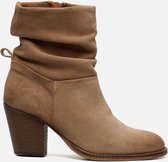 Ann Rocks Enkellaarsjes beige - Maat 42