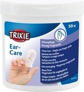 Trixie ear care vingerpads - 50 st - 1 stuks