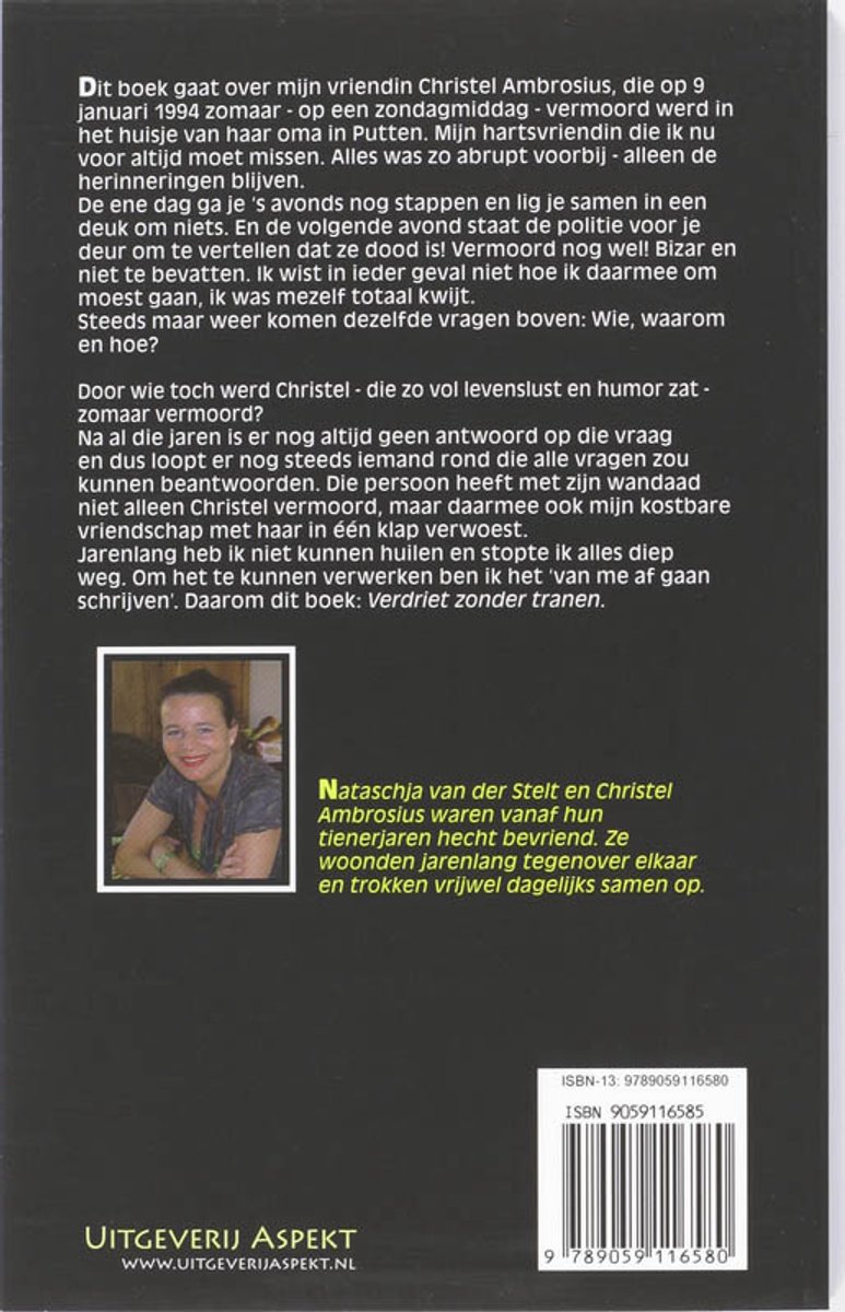Verdriet zonder tranen - back cover