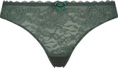Hunkemöller Dames Lingerie String Maya  - Groen - maat S