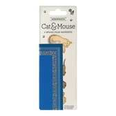 Bookminders Brass Page Markers - Cat & Mouse
