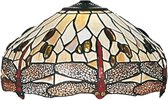 Lampenkap Tiffany Ø 40 cm Bruin, Beige Glas in lood Libelle