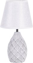 Tafellamp 18*18*34 cm E27/max 1*60W Grijs Kunststof Bureaulamp Nachtlampje