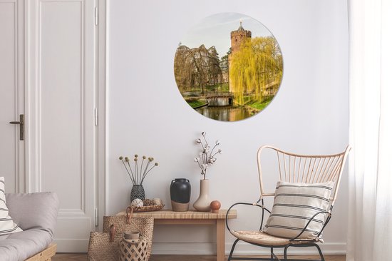 WallCircle - Wall Circle - Wall Circle Indoor - Water - Arbre - Nimègue - 90x90 cm - Décoration murale - Peintures Ronds