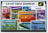 LZ-127  "Graf Zeppelin" – Luxe postzegel pakket (A6 formaat) : collectie van verschillende postzegels van LZ-127  "Graf Zeppelin" – kan als ansichtkaart in een A6 envelop - authent