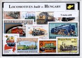 Locomotieven gebouwd in Hongarije – Luxe postzegel pakket (A6 formaat) : collectie van verschillende postzegels van Hongaarse locomotieven – kan als ansichtkaart in een A6 envelop - authentiek cadeau - kado - geschenk - kaart - Hongaars - treinen