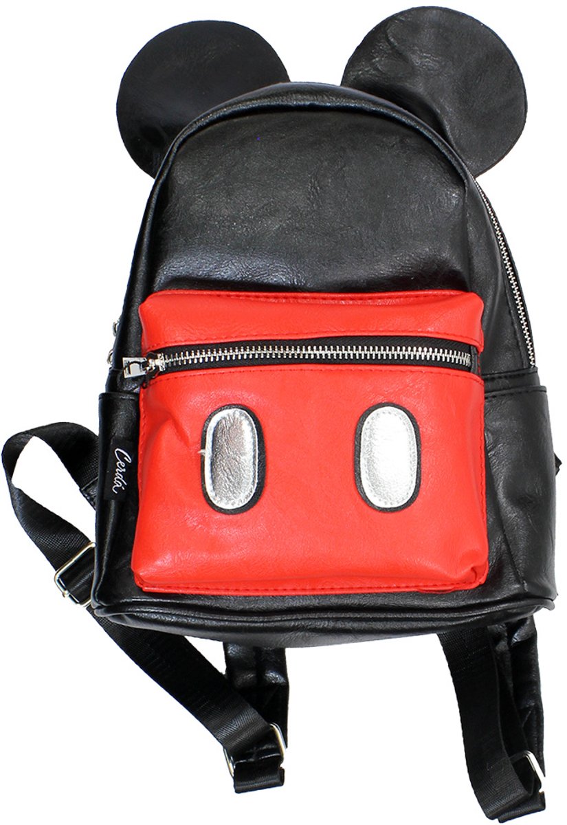 Rugtas - Schooltas Mickey Mouse Zwart/rood